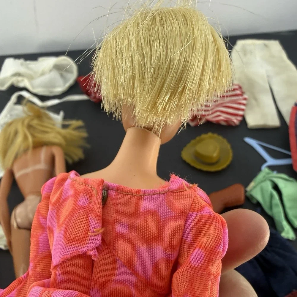 Vintage Mattel Barbie & Skipper Doll Lot 1966 Japan 1986 Taiwan Accessories TLC